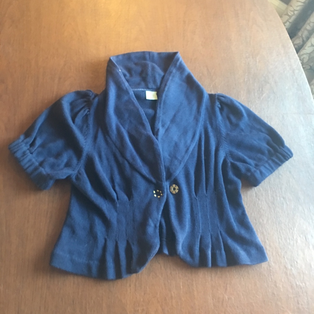 Anthropologie cardigan with snap closure